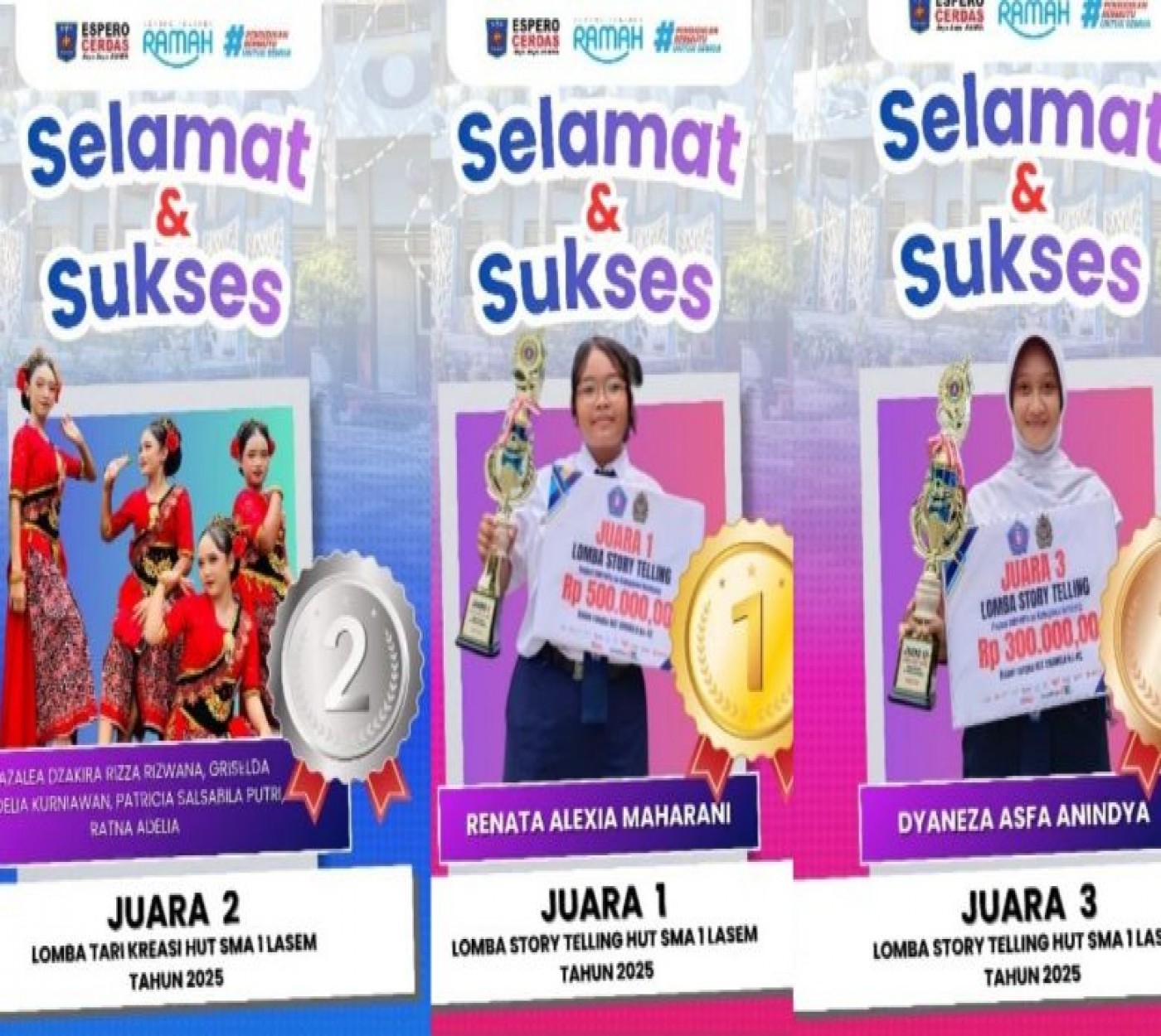 SMPN 2 Rembang Borong Piala di Ajang HUT SMAN 1 Lasem